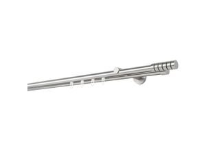 4066866186896 - Ondeco - Gardinenstange auf Maß Innenlauf 20mm Rille 2-lauf Vorhangstange Wandträger 12cm Stilgarnitur mit Gleiter für Vorhänge - Edelstahl-Optik 4066866186896 - Ondeco - Gardinenstange auf Maß Innenlauf 20mm Rille 2-lauf Vorhangstange Wandträger 12cm Stilgarnitur mit Gleiter für Vorhänge - Edelstahl-Optik