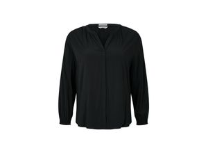 4066887168925 - Große Größen Bluse mit gesmokten Ärmelbündchen schwarz Gr46 4066887168925 - Große Größen Bluse mit gesmokten Ärmelbündchen schwarz Gr46