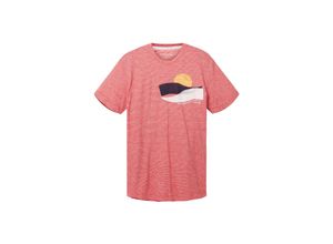 4066887508639 - T-Shirt Gestreiftes Kurzarmshirt mit Rundhalsausschnitt und Foto-Print 4066887508639 - T-Shirt Gestreiftes Kurzarmshirt mit Rundhalsausschnitt und Foto-Print