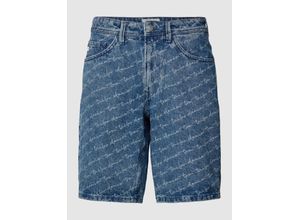 4066887545733 - Jeansshorts mit Logo-Muster