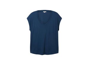 4066887718038 - Große Größen T-Shirt mit Rundhalsausschnitt nachtblau Gr44