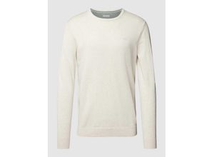 4066887869969 - Strickpullover mit Label-Stitching Modell BASIC