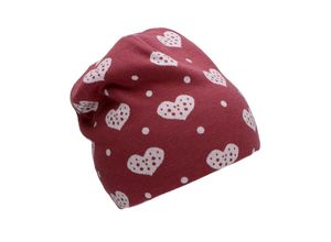 4066891006190 - - Beanie SLOUCH HEARTS in pink Gr49