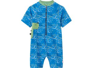 4066891057376 - Sterntaler® Schwimmanzug Dino UV-Schutz 50+ 3D-Zacken für Kinder blau 92