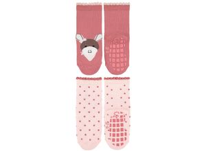 4066891073611 - - Stoppersocken EMMI GIRL in samtrosa Gr18