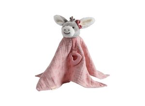 4066891117292 - - Schmusetuch EMMI GIRL BLUMEN mit Beißring in zartrosa