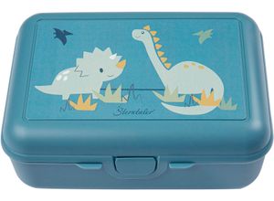 4066891243335 - Lunchbox STERNTALER Dino Rexi Kinder Gr B H L 19cm x 75cm x 14cm blau (mittelblau) Polyprophylen (PP) Lebensmittelaufbewahrungsbehälter Made in Germany