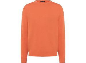 4066903311489 - MAERZ MUENCHEN Pullover Rippbündchen Baumwolle für Herren orange 50