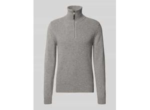 4066903655460 - Strickpullover mit Troyer-Kragen