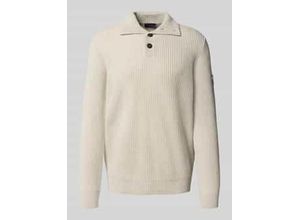 4066903657617 - Strickpullover mit Label-Detail