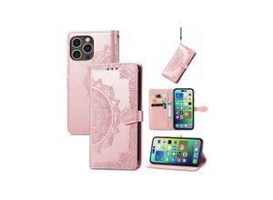 4066914380825 - Hülle Handy Schutz für Apple iPhone 15 Pro Case Cover Klapp Tasche Wallet Etuis