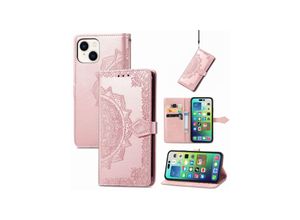 4066914380856 - Hülle Handy Schutz für Apple iPhone 15 Plus Case Cover Klapp Tasche Wallet Etuis