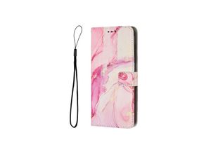 4066914393900 - Hülle für Apple iPhone 15 Plus Handy Schutz Case Cover Klapp Tasche Marmor Etuis