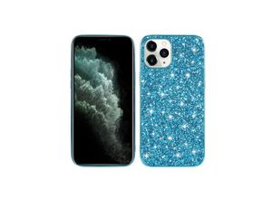 4066914407140 - Schutz Handy Hülle für Apple iPhone 15 Pro Case Cover Glitzer Bumper EtuisTasche