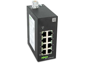 4066966189681 - WAGO 852-112 000-001 Industrial-ECO- Switch8 Ports 100Base-TXschwarz