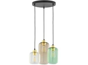 4066989000918 - Pendelleuchte Adriana in Mehrfarbig E27 3-flammig - multicolour - Famlights