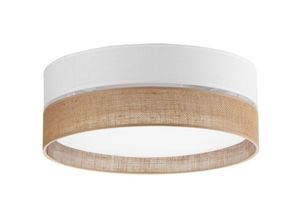 4066989001465 - Famlights - Deckenleuchte Lias in Weiß und Braun E27 3-flammig 450mm - white