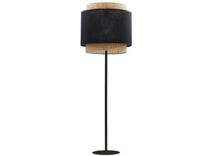 4066989001632 - Famlights - Stehleuchte Kate in Schwarz und Braun E27 - black