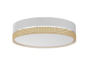 4066989001724 - Famlights - Deckenleuchte Jay in Weiß und Braun E27 4-flammig 600mm - white