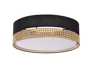 4066989001731 - Famlights - Deckenleuchte Jay in Schwarz und Braun E27 4-flammig 450mm - black