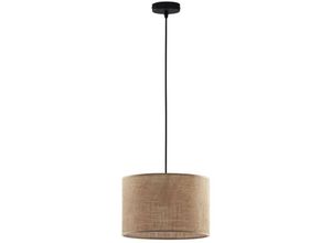 4066989001816 - Pendelleuchte Ilias in Braun und Schwarz E27 1-flammig 300mm - brown - Famlights