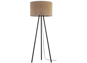 4066989002004 - Famlights - Stehleuchte Ilias in Braun und Schwarz E27 - brown