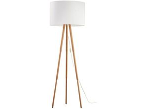 4066989003360 - Famlights - Stehleuchte Mina in Weiß und Kiefer E27 - white