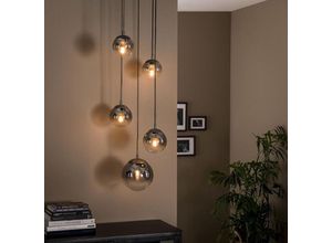 4066989005197 - Pendelleuchte Svenja in Silber E27 5-flammig [Gebraucht - Wie Neu] - grey - Famlights