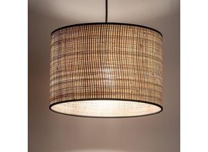 4066989012430 - Pendelleuchte Eliano in Braun E27 300mm - brown - Famlights