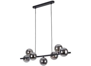 4066989014250 - Pendelleuchte Matthias in Schwarz G9 7-flammig - black - Famlights