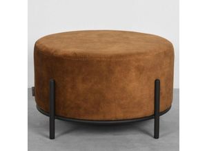 4066989022576 - RINGO-Living Hocker Healani in Ocker aus Velours 340x570mm - brown