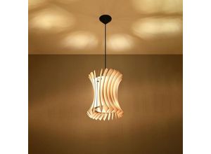 4066989023603 - Pendelleuchte Orla in Natur-hell E27 - brown - Famlights