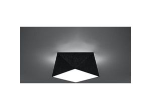 4066989024761 - Famlights - Deckenleuchte Hani in Schwarz E27 1-flammig - black