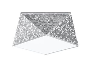 4066989024778 - Famlights - Deckenleuchte Hani in Silber E27 1-flammig - grey