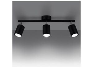 4066989025089 - Famlights - Deckenleuchte Len in Schwarz GU10 3-flammig - black