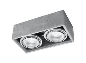 4066989025379 - Famlights - Deckenleuchte Pua in Grau GU10 2-flammig - grey