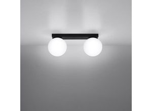 4066989026154 - Famlights - Deckenleuchte York in Schwarz G9 2-flammig - black