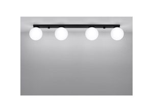 4066989026192 - Famlights - Deckenleuchte York in Schwarz G9 4-flammig - black