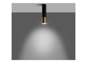 4066989026406 - Famlights - Deckenspot Loys in Schwarz und Gold GU10 - black