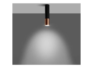 4066989026413 - Famlights - Deckenspot Loys in Schwarz und Roségold GU10 - black