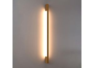 4066989028844 - Led Wandleuchte Scott in Gold 25W 2875lm 3000K - yellow - Famlights