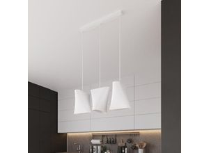 4066989029094 - Pendelleuchte Beeke in Weiß E27 3-flammig - white - Famlights