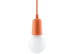 4066989029254 - Pendelleuchte Dani in Orange E27 1-flammig - orange - Famlights