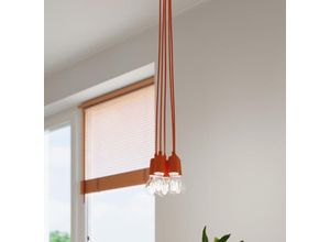 4066989029315 - Pendelleuchte Dani in Orange E27 3-flammig - orange - Famlights