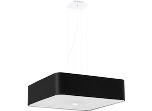 4066989029780 - Pendelleuchte Lis in Schwarz E27 5-flammig 550x550mm - black - Famlights