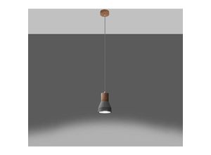 4066989030168 - Pendelleuchte Pixie in Grau und Natur-hell E27 - grey - Famlights