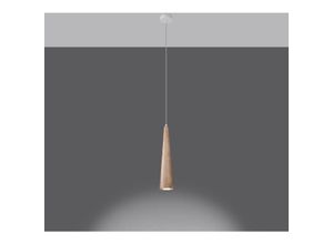 4066989030595 - Pendelleuchte Suna in Natur-hell GU10 1-flammig - brown - Famlights