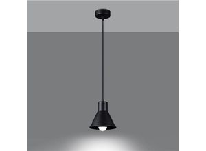 4066989030618 - Pendelleuchte Taina in Schwarz E27 1-flammig - black - Famlights