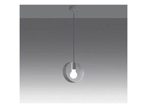 4066989030694 - Pendelleuchte Ted in Weiß E27 1-flammig - white - Famlights