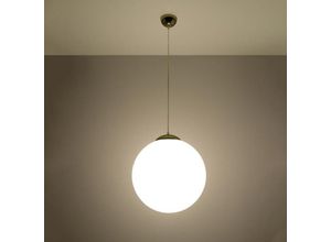 4066989030847 - Famlights - Pendelleuchte Uma in Weiß und Gold E27 400mm - white